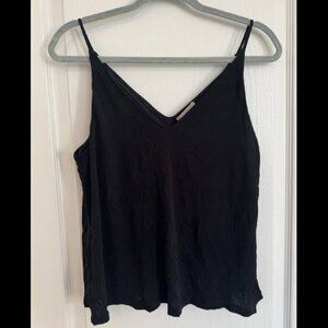 *3 FOR 30* H&M Black Double Lined V Neck Tank Size S